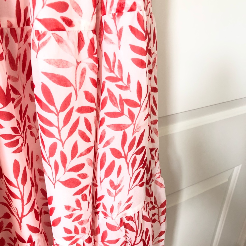 Stellah (anthropology) red print maxi dress - Picture 7 of 9